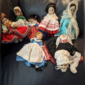 Madame Alexander Bent Knee Lot of 7 Vintage Dolls!